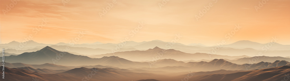 Golden Hour Over Majestic Mountain Ranges Golden Hour Over Majestic Mountain Ranges