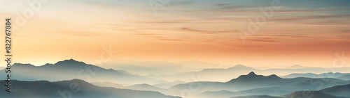 Sunrise Mist Over Mountain Peaks © Paul Peery