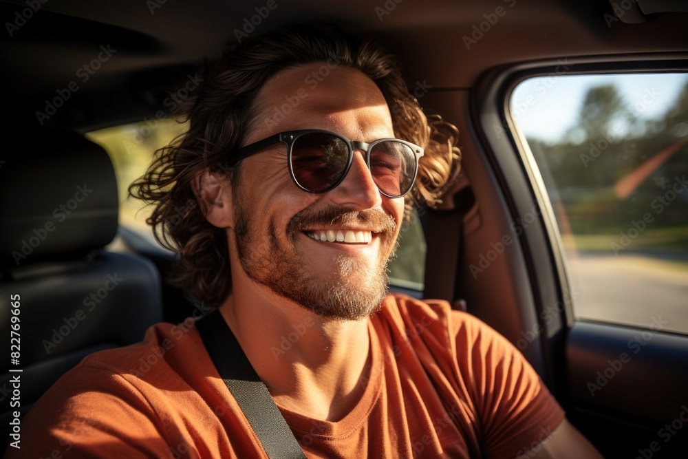 Driving charm charisma: a handsome man behind the wheel of his car - showcasing the sophistication and allure of a man at the helm of his vehicle, exuding poise and power on the open road. Driving charm charisma: a handsome man behind the wheel of his car - showcasing the sophistication and allure of a man at the helm of his vehicle, exuding poise and power on the open road.