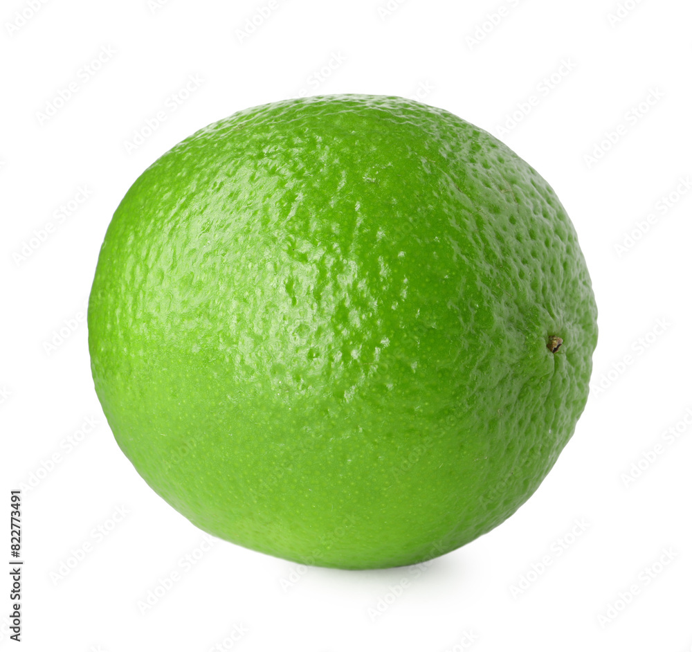 Fresh green ripe lime isolated on white Fresh green ripe lime isolated on white