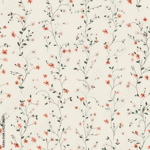 Tile seamless floral pattern   © Kelton