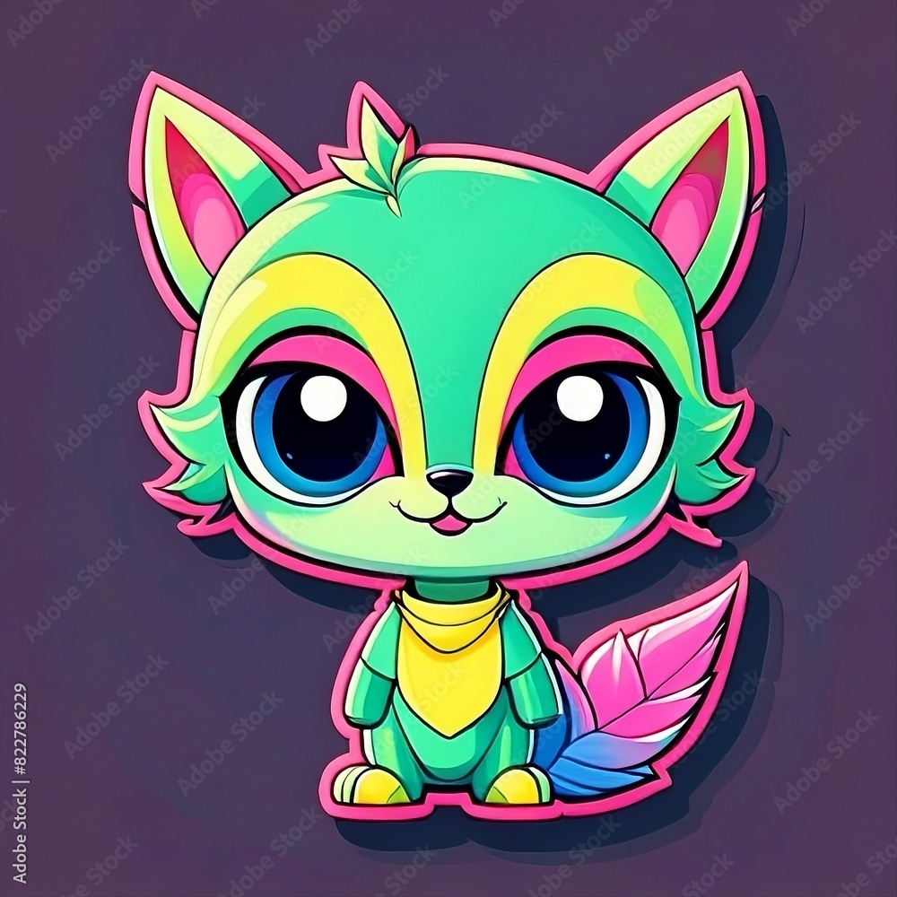 Cute Vector Vector alien character for t-shirt 