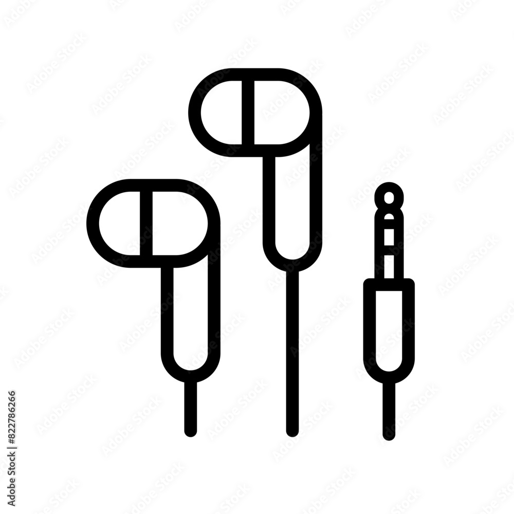 Earphone icon template Earphone icon template
