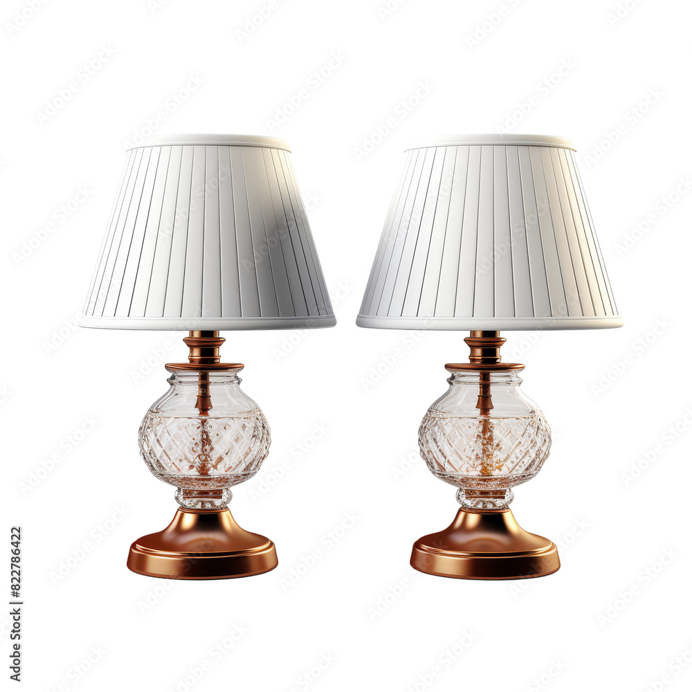 Table lamps isolated on transparent background, png, cut out. Table lamps isolated on transparent background, png, cut out.