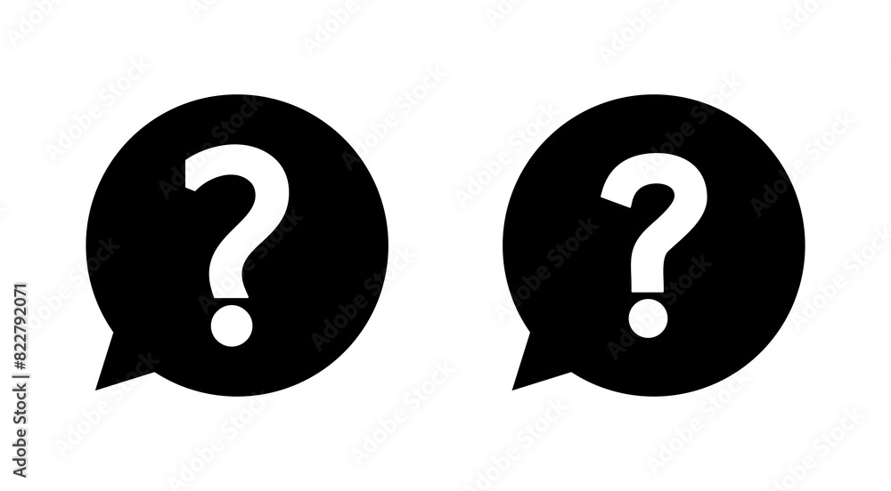 Question icon set. question mark icon vector. Question icon set. question mark icon vector.