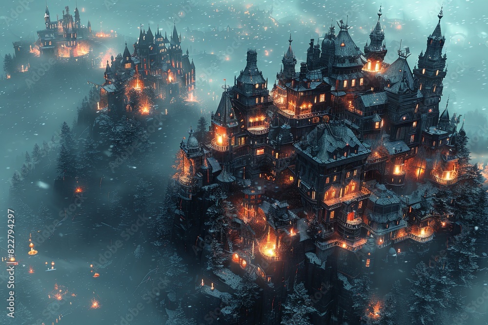 Elegant Fantasy World: Intricate Digital Painting with Sharp Focus Elegant Fantasy World: Intricate Digital Painting with Sharp Focus
