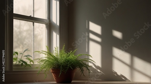plant in a window generative ai