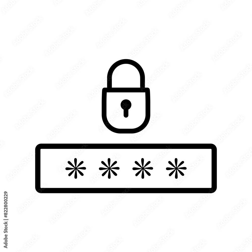 Password icon template