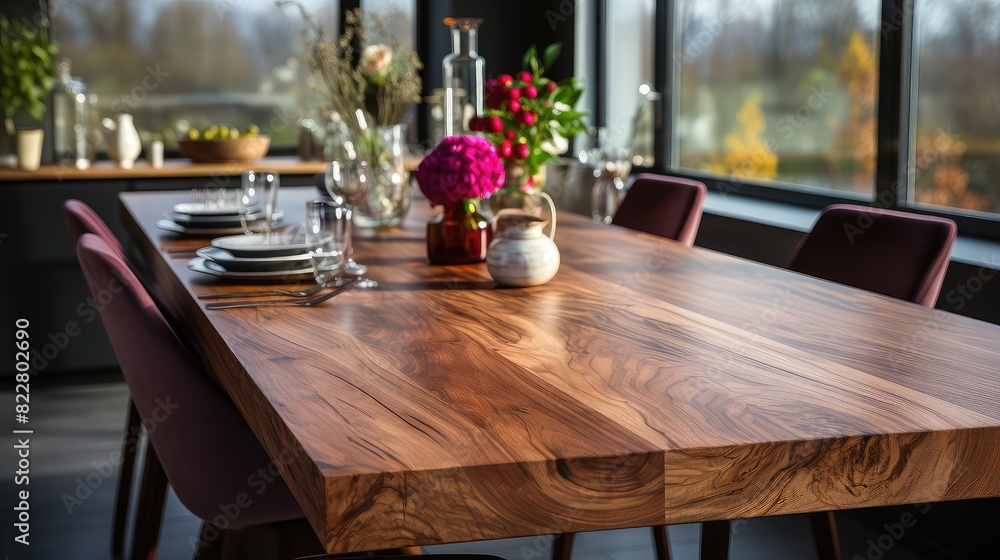Rustic wooden table with a beautiful flower centerpiece. Rustic wooden table with a beautiful flower centerpiece.