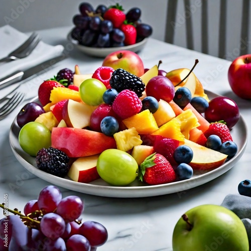 fruit salad in a bowl