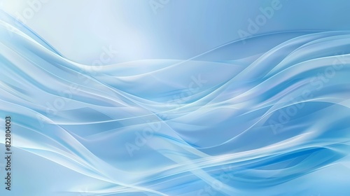 a blue and white abstract image of a wave with the words blue on the bottom Generative AI illustrations.  photo