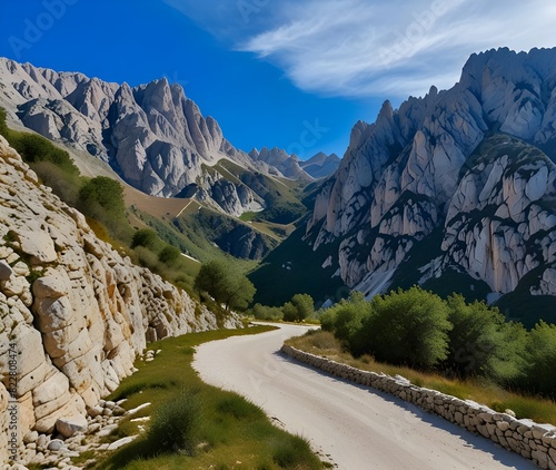 Ruta del Cares in Picos de Europa National Park, Spain