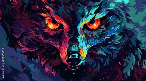 Description A mythical wolf with owl eyes, sees perfectly in the dark.