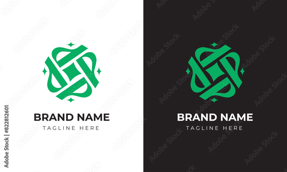 Monnogram p rotation rotate circle logo with shiny light Monnogram p rotation rotate circle logo with shiny light