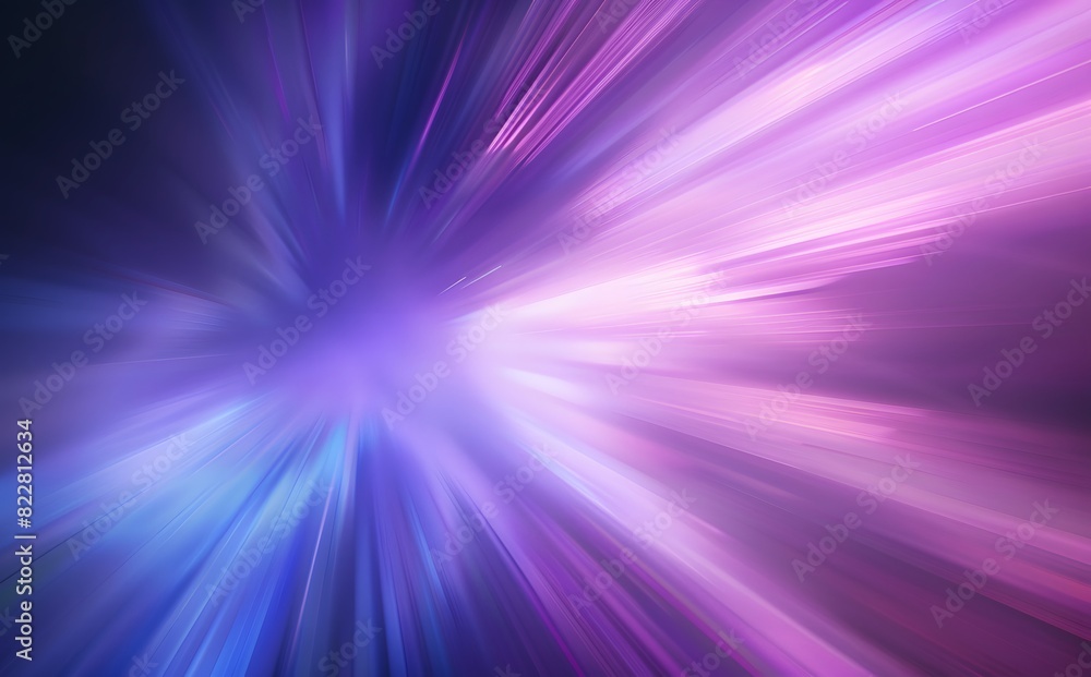 Obraz premium Abstract Blurred Purple and Blue Background with Light Rays