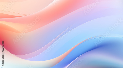 Soft pastel hues create a serene abstract with fluid, intertwining lines.
