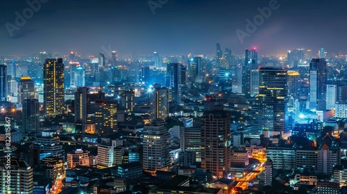 Wallpaper Mural Business concept cityscape background Torontodigital.ca