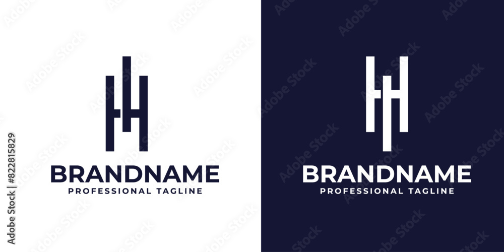 Letters HI and IH Monogram Logo, suitable for any business with IH or HI initials Letters HI and IH Monogram Logo, suitable for any business with IH or HI initials