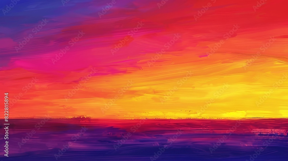 A stunning sunset paints the sky in vibrant red, purple, and yellow hues. A stunning sunset paints the sky in vibrant red, purple, and yellow hues.