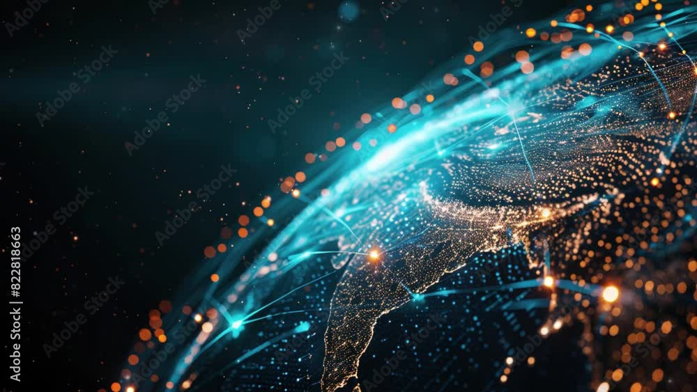 World Wide Web Day, Earth and Space, Fiber Optic Connection 4K Background World Wide Web Day, Earth and Space, Fiber Optic Connection 4K Background