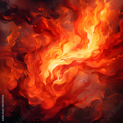Abstract fire background with repetitive fire patterns 