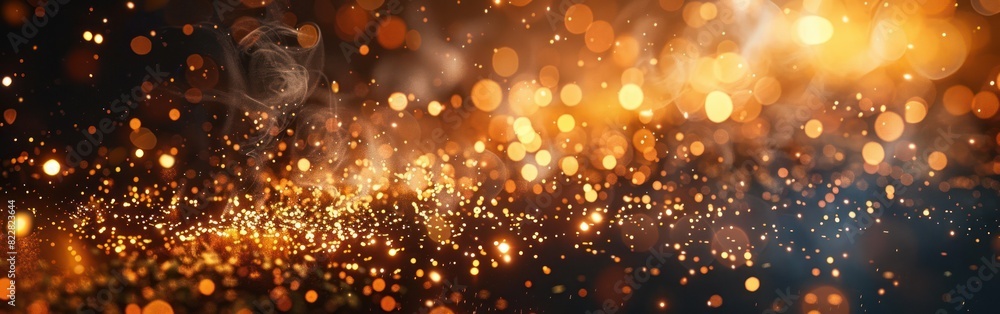 New Year's Greeting Card with German Text and Golden Yellow Fireworks Display in the Night Sky New Year's Greeting Card with German Text and Golden Yellow Fireworks Display in the Night Sky