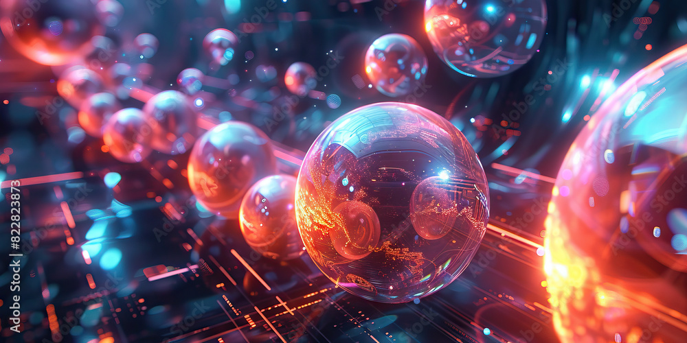 The AI Afterlife: A digital realm inhabited by disembodied intelligences, interacting with abstract art and glowing orbs of light. The AI Afterlife: A digital realm inhabited by disembodied intelligences, interacting with abstract art and glowing orbs of light.
