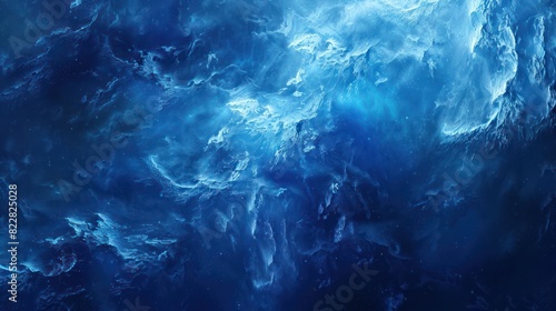 Vibrant Deep Blue Gradient Background with Smooth Texture