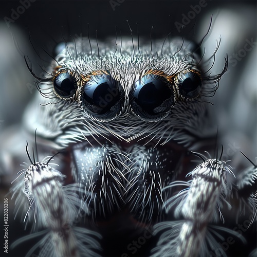 macro photo of spider