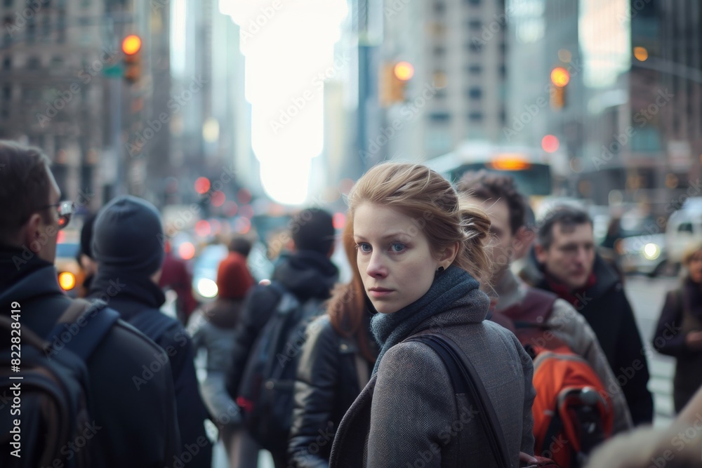 Unidentified people on the streets of New York. New York is the most populous city in the United States Unidentified people on the streets of New York. New York is the most populous city in the United States