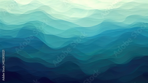 Abstract background with a gradient of cool blues and greens, creating a calm and serene atmosphere