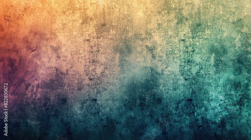 Abstract background with a grunge texture, combining rough edges and faded colors © buraratn