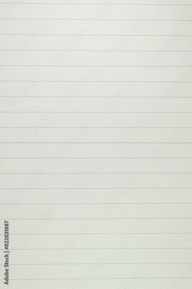 white line paper texture background,  blank sheet notebook