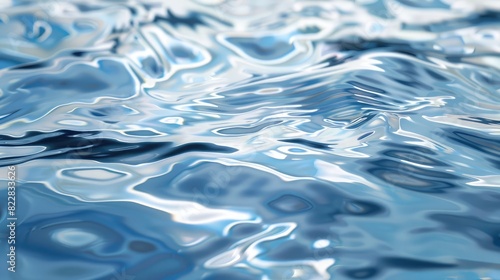 Close-up of an abstract background with ripples and reflections on the water surface