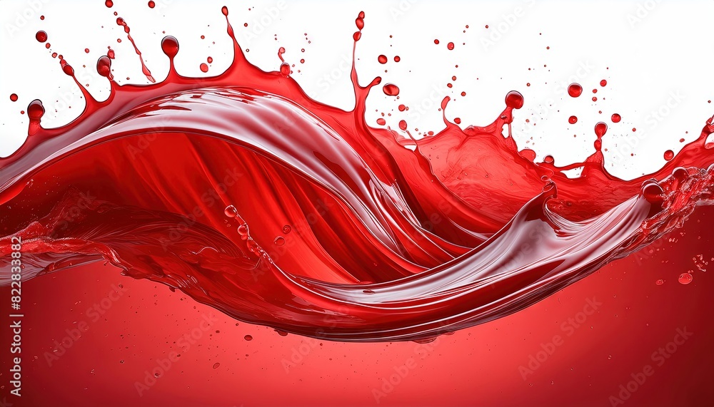 Abstract Red Liquid Splash Art Abstract Red Liquid Splash Art