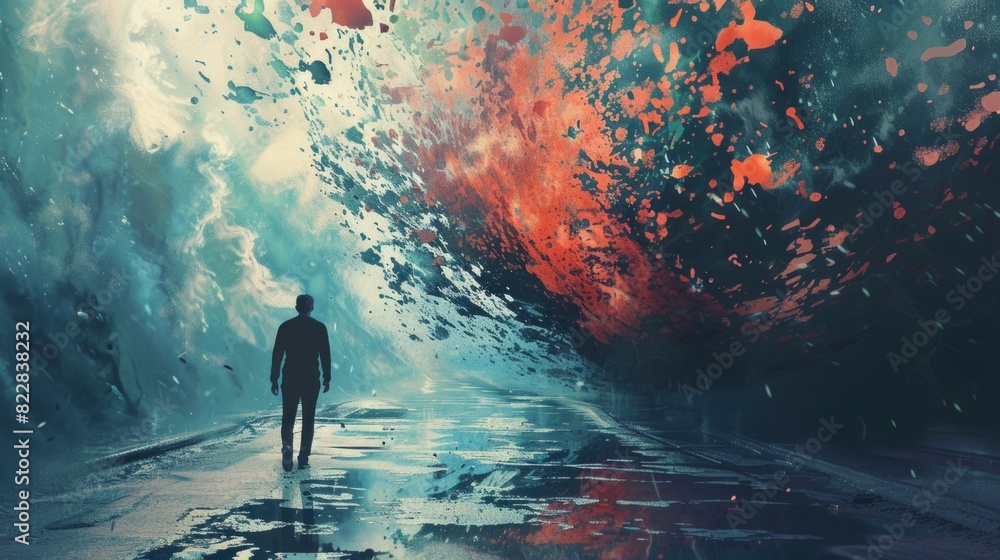 State of mind background concept State of mind background concept