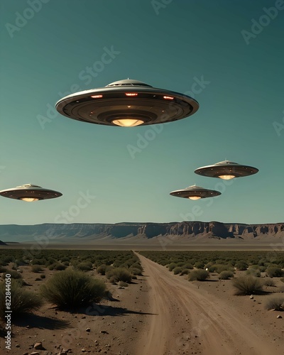 ufo in the desert photo