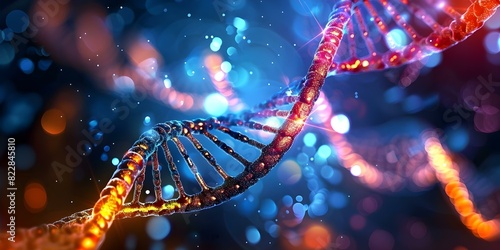Uncovering Genetic Roots of Lupus: Advancing Treatment Through Innovative Research. Concept Autoimmune Diseases, Lupus Research, Genetic Factors, Treatment Advances, Innovative Research photo