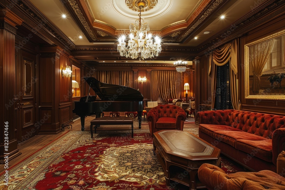 Fototapeta premium Classical Basement Interior