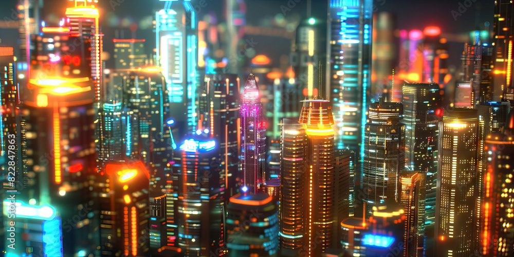 The Metaverse Metropolis: A bustling city of virtual worlds, each with its own unique culture and architecture.