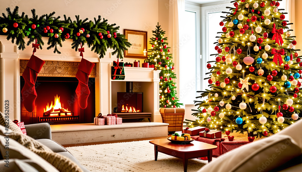 Obraz premium Merry Christmas Generative AI