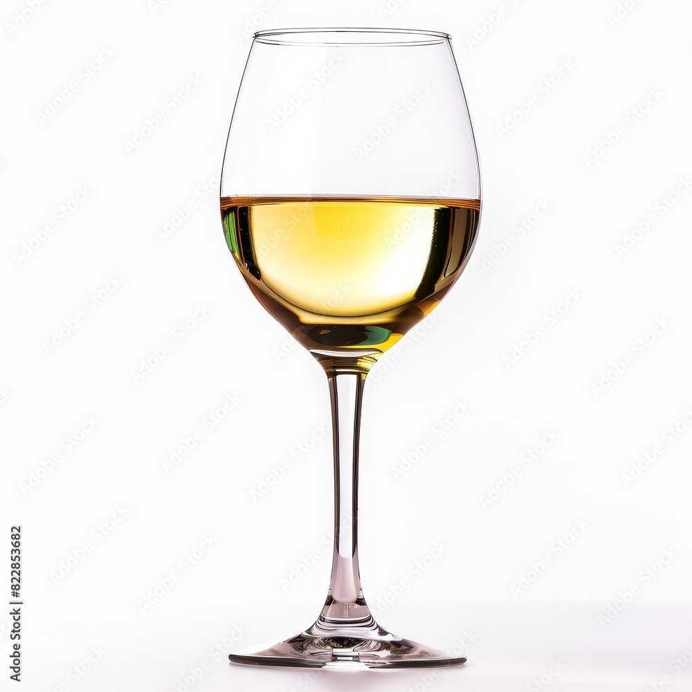 a glass of white wine on a white background a glass of white wine on a white background