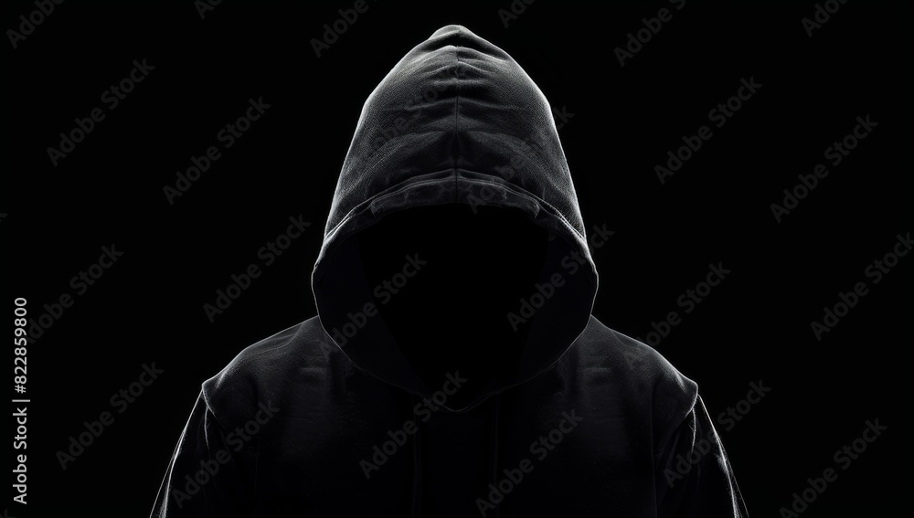 hooded man in the dark hooded man in the dark