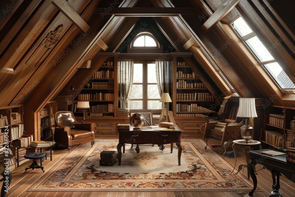 Classical Attic Interior Classical Attic Interior