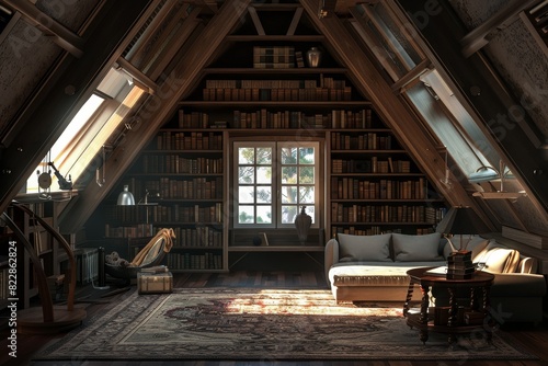 Classical Attic Interior