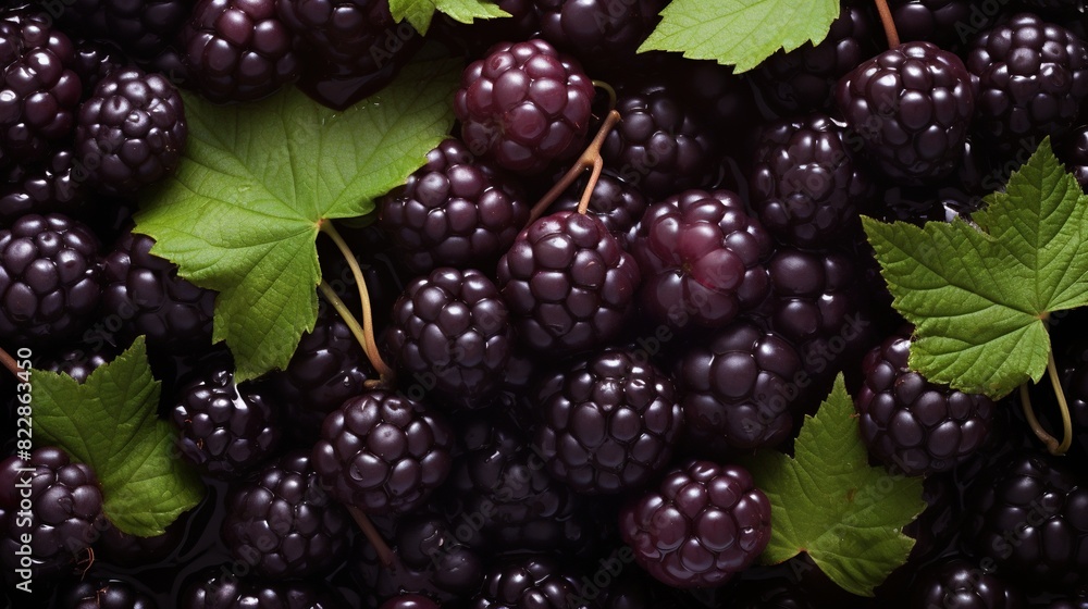 Fresh mulberry fruits background Generative AI Fresh mulberry fruits background Generative AI