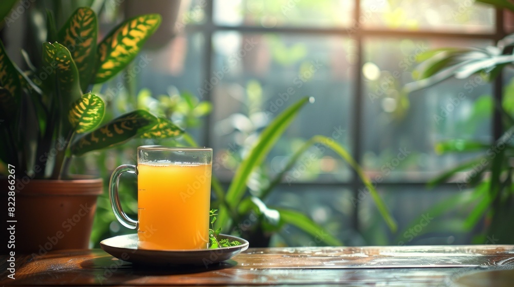 Morning beverage next to a list of benefits and drawbacks Morning beverage next to a list of benefits and drawbacks