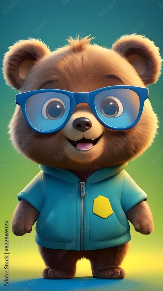 Fototapeta premium Cute baby bear wallpaper, Mobile wallpapers of cute teddy bear, baby bear wallpaper, Cute baby animals