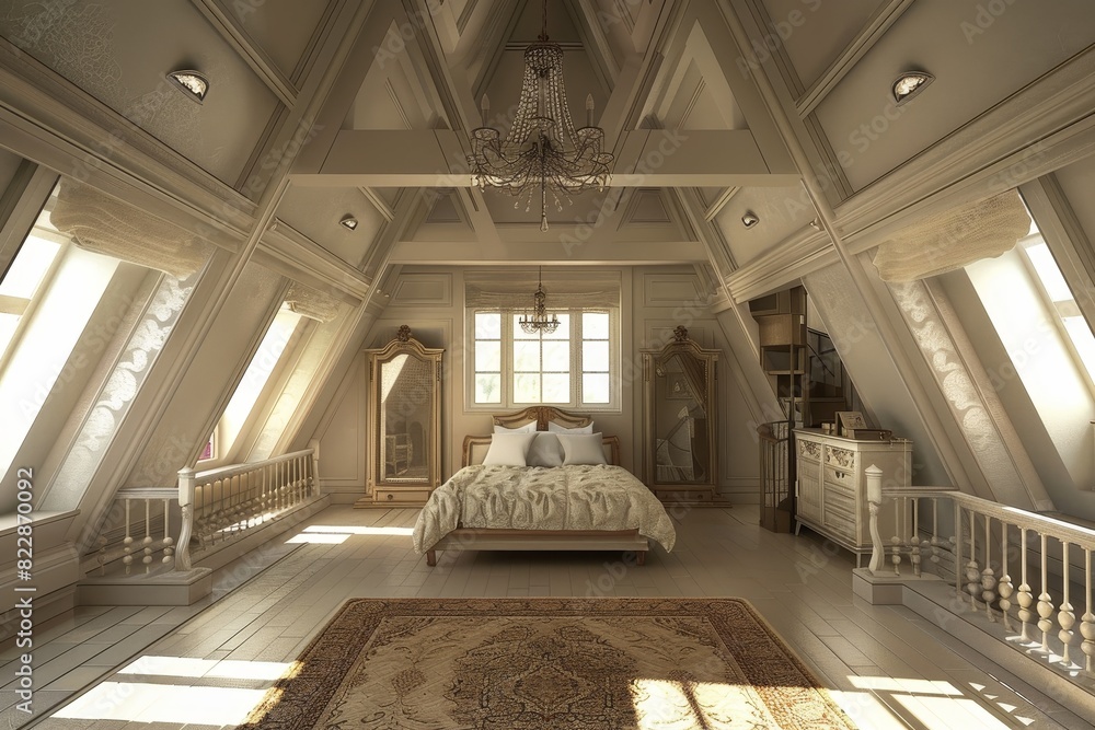 Classical Attic Interior Classical Attic Interior