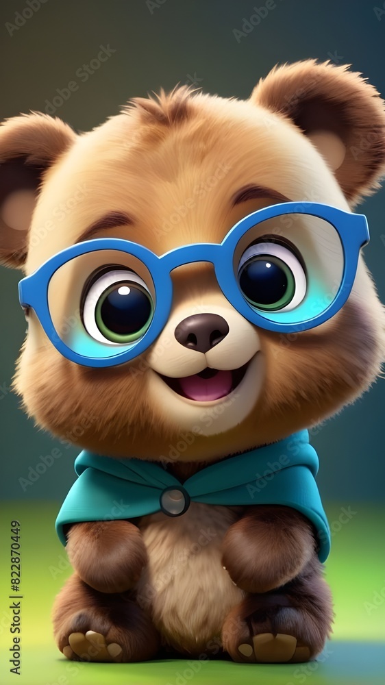 Fototapeta premium Cute baby bear wallpaper, Mobile wallpapers of cute teddy bear, baby bear wallpaper, Cute baby animals